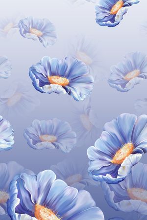 绿植树叶印花花型图片