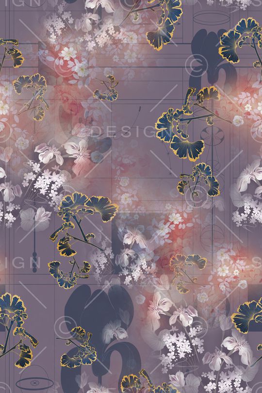 渐变印花花型图片
