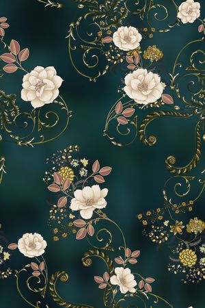 花卉印花花型图片