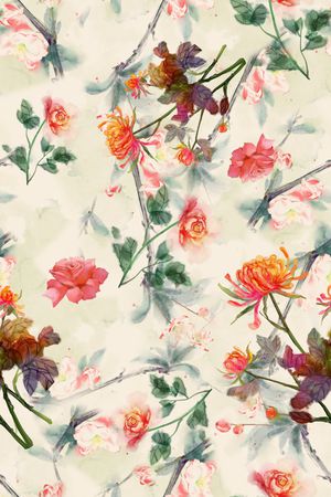 数码花型印花花型图片