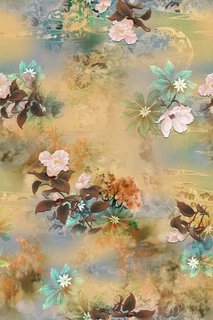 花卉印花花型图片