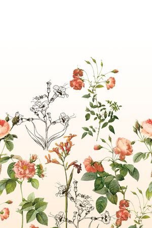 女装定位花印花花型图片
