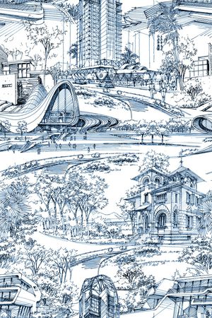 建筑印花花型图片