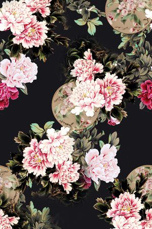 花卉印花花型图片