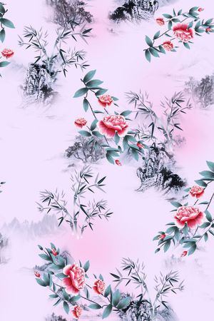 花卉印花花型图片