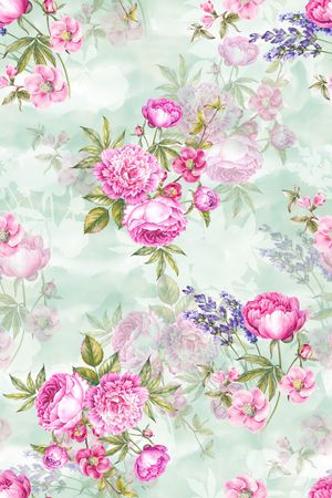 花卉印花花型图片