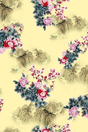 花卉印花花型图片