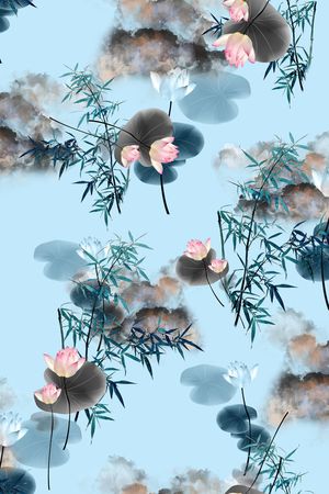 花卉印花花型图片