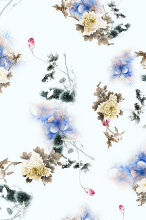 花卉印花花型图片