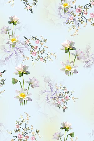 花卉印花花型图片