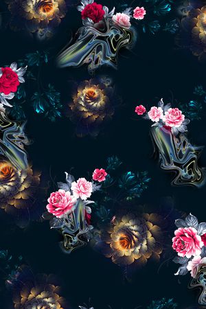 花卉印花花型图片