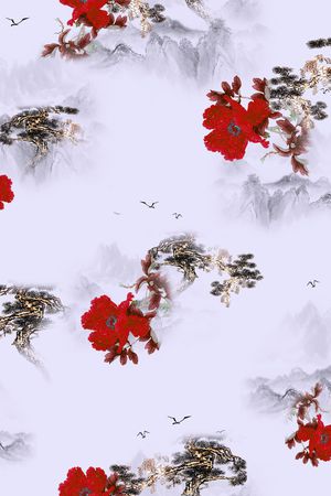 花卉印花花型图片