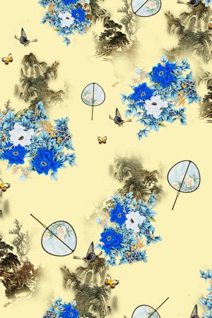 花卉印花花型图片