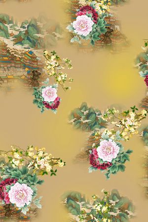 花卉印花花型图片