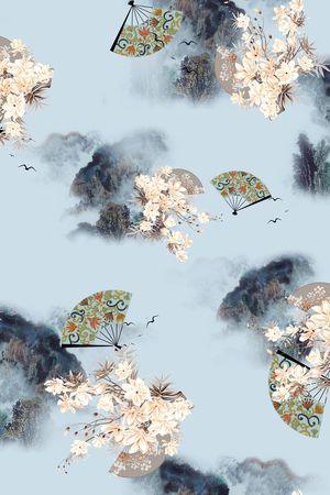 花卉印花花型图片