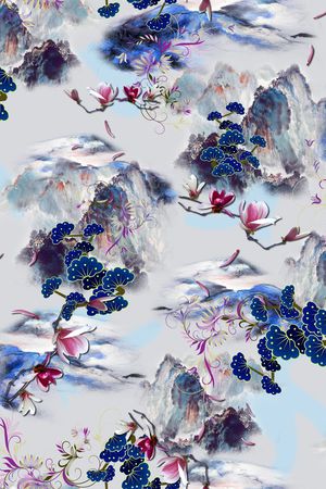 花卉印花花型图片