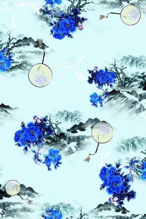 花卉印花花型图片