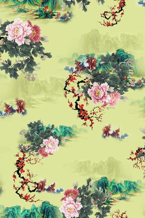 花卉印花花型图片