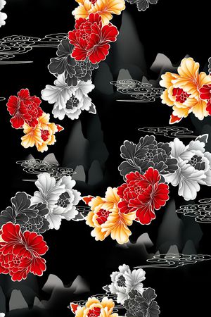花卉印花花型图片