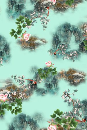 花卉印花花型图片