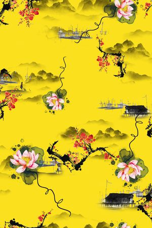 花卉印花花型图片