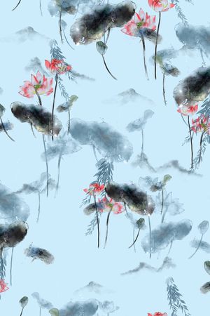 花卉印花花型图片
