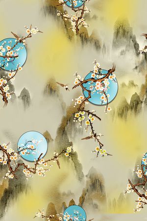 花卉印花花型图片
