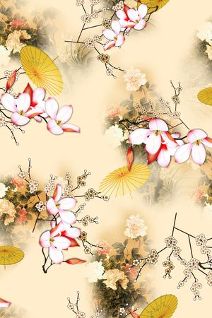 花卉印花花型图片