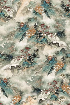 香云纱印花花型图片