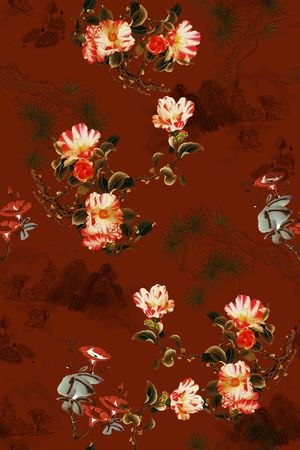 花卉印花花型图片
