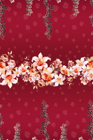 花卉印花花型图片