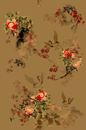 花卉印花花型图片