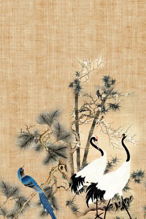 中国风定位旗袍印花花型图片