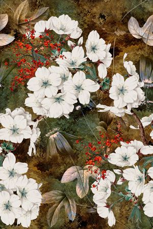 梅花印花花型图片
