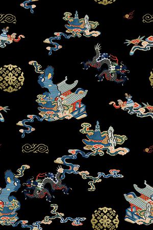 香云纱印花花型图片