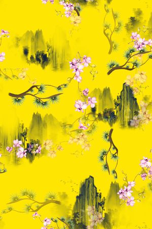 花卉印花花型图片