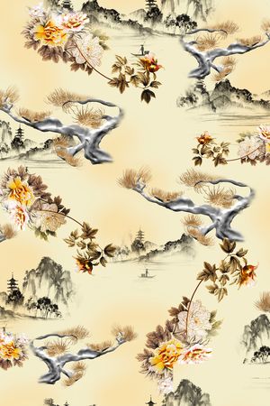 花卉印花花型图片