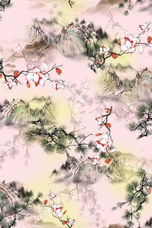 花卉印花花型图片