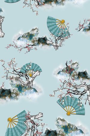 花卉印花花型图片