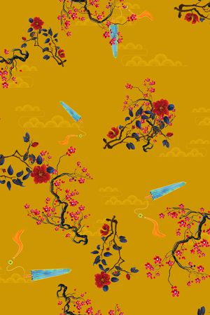 花卉印花花型图片