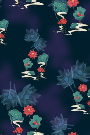 花卉印花花型图片