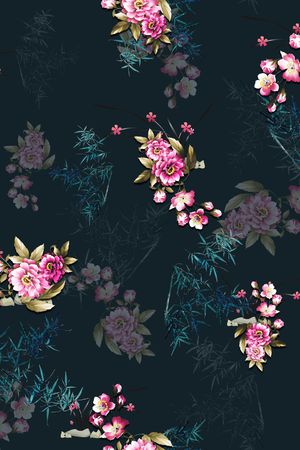 花卉印花花型图片