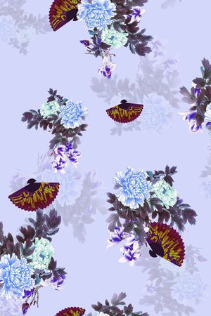 花卉印花花型图片