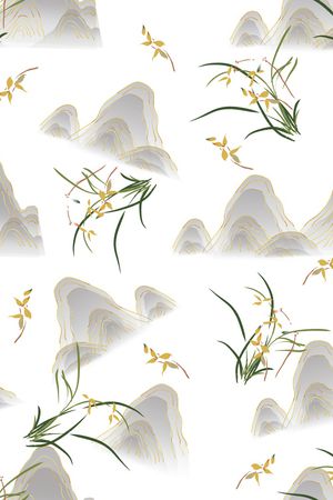 写意印花花型图片