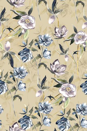 花卉印花花型图片