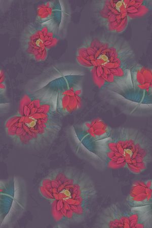 花卉印花花型图片