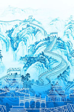 渐变印花花型图片