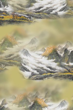国画印花花型图片