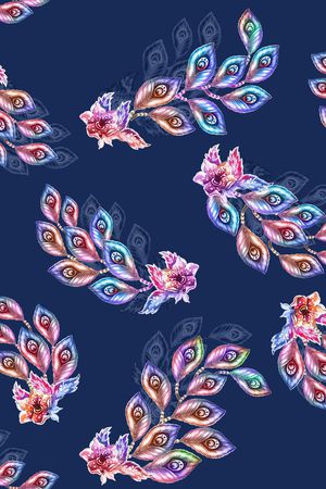 中老年秋冬装印花花型图片