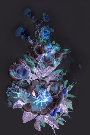 定位花印花花型图片